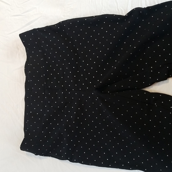 Intro. Love the fit Womens Black Pants Polkadot - Picture 4 of 6